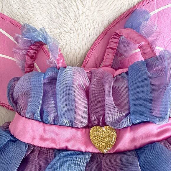Build A Bear Workshop Fairy Princess Dress Butterfly Pink Purple Blue Wings - Picture 2 of 5